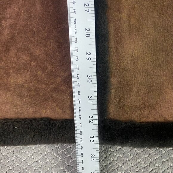 Vintage Sheepskin Jacket Coat Men's 46 Brown Shearling Marlboro Man XL - Picture 14 of 14